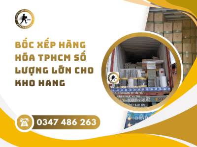 Bốc xếp hàng hóa TPHCM số lượng lớn cho kho hàng