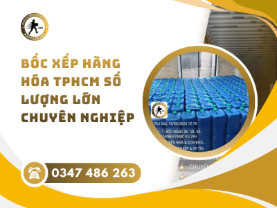 Bốc xếp hàng hóa TPHCM số lượng lớn chuyên nghiệp