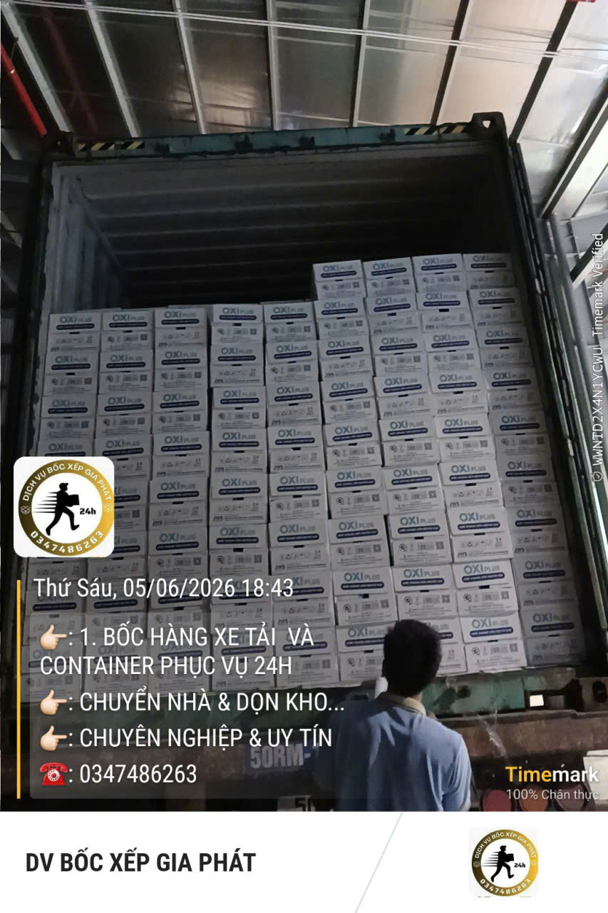 Dịch vụ bốc xếp hàng hóa cho kho xưởng, nhà máy