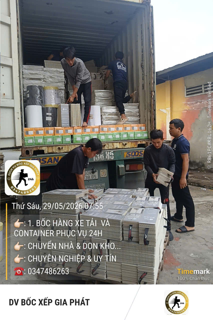 Dịch vụ bốc xếp hàng hóa số lượng lớn tại TPHCM