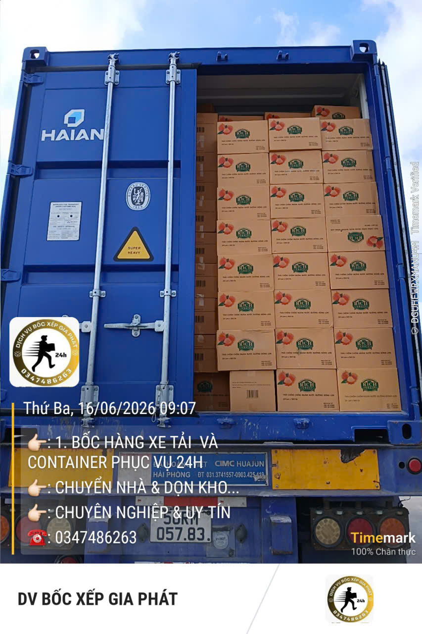 Dịch vụ Bốc xếp Đồng Nai uy tín, nhanh chóng, giá tốt