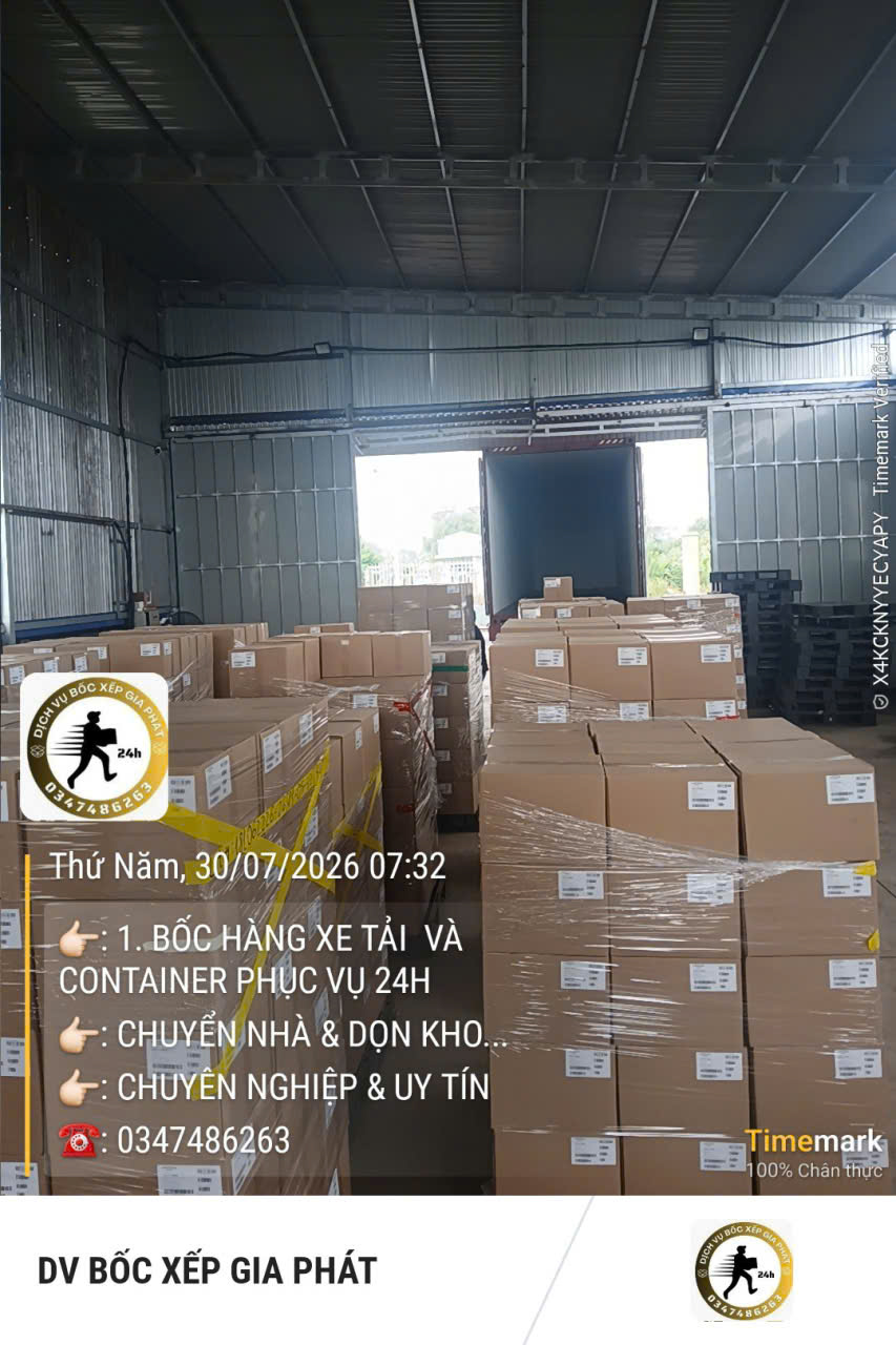 Bốc xếp hàng hóa TPHCM số lượng lớn, an toàn, đúng tiến độ