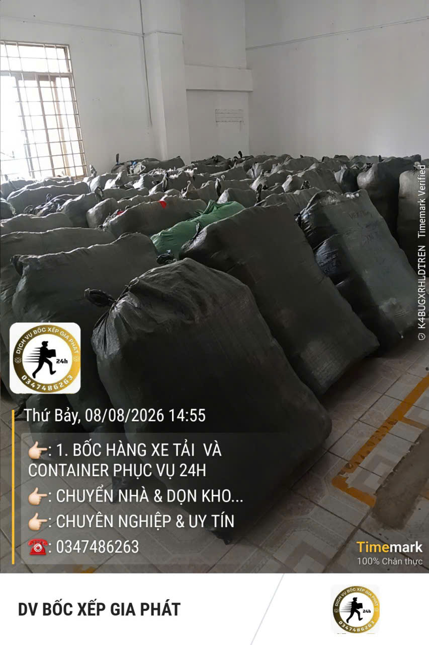 Bốc xếp hàng hóa TPHCM cho kho xưởng, doanh nghiệp