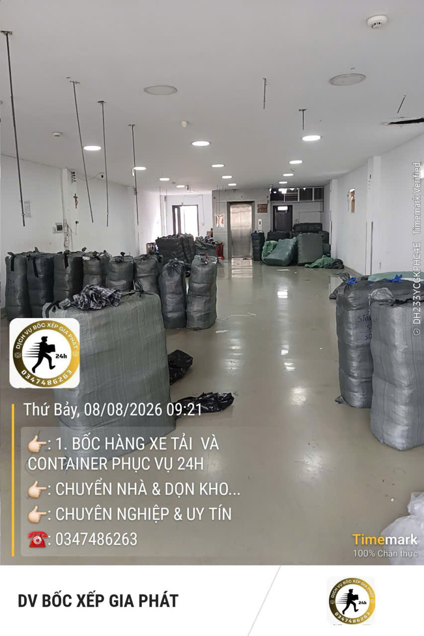 Bốc xếp hàng hóa TPHCM số lượng lớn nhanh chóng