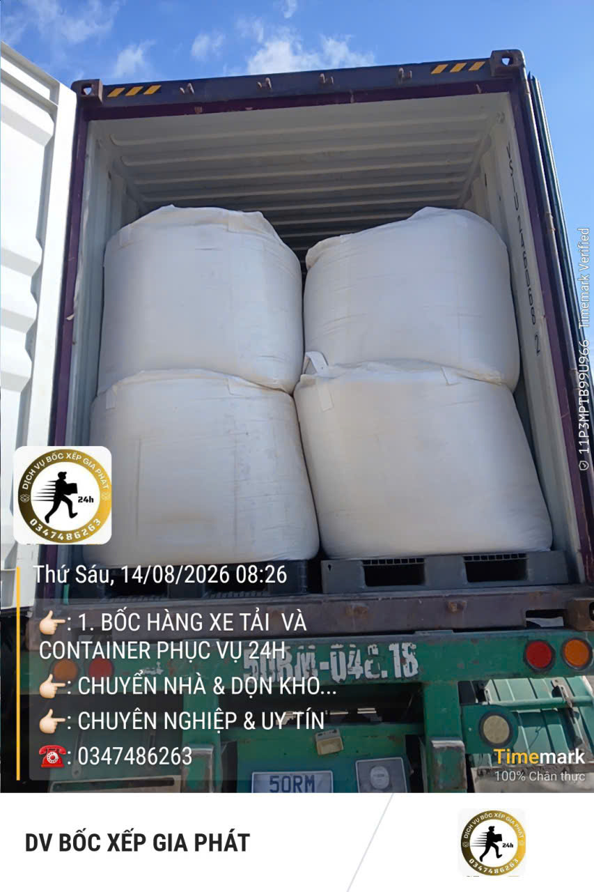 Bốc xếp hàng hóa TPHCM số lượng lớn nhanh chóng