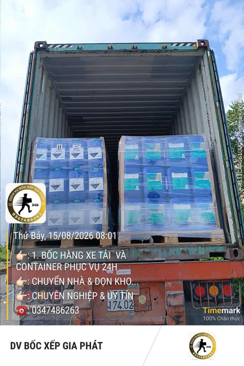 Bốc xếp hàng hóa TPHCM số lượng lớn chuyên nghiệp
