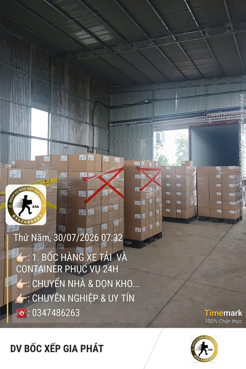 Bốc xếp hàng hóa TPHCM số lượng lớn, an toàn, đúng tiến độ