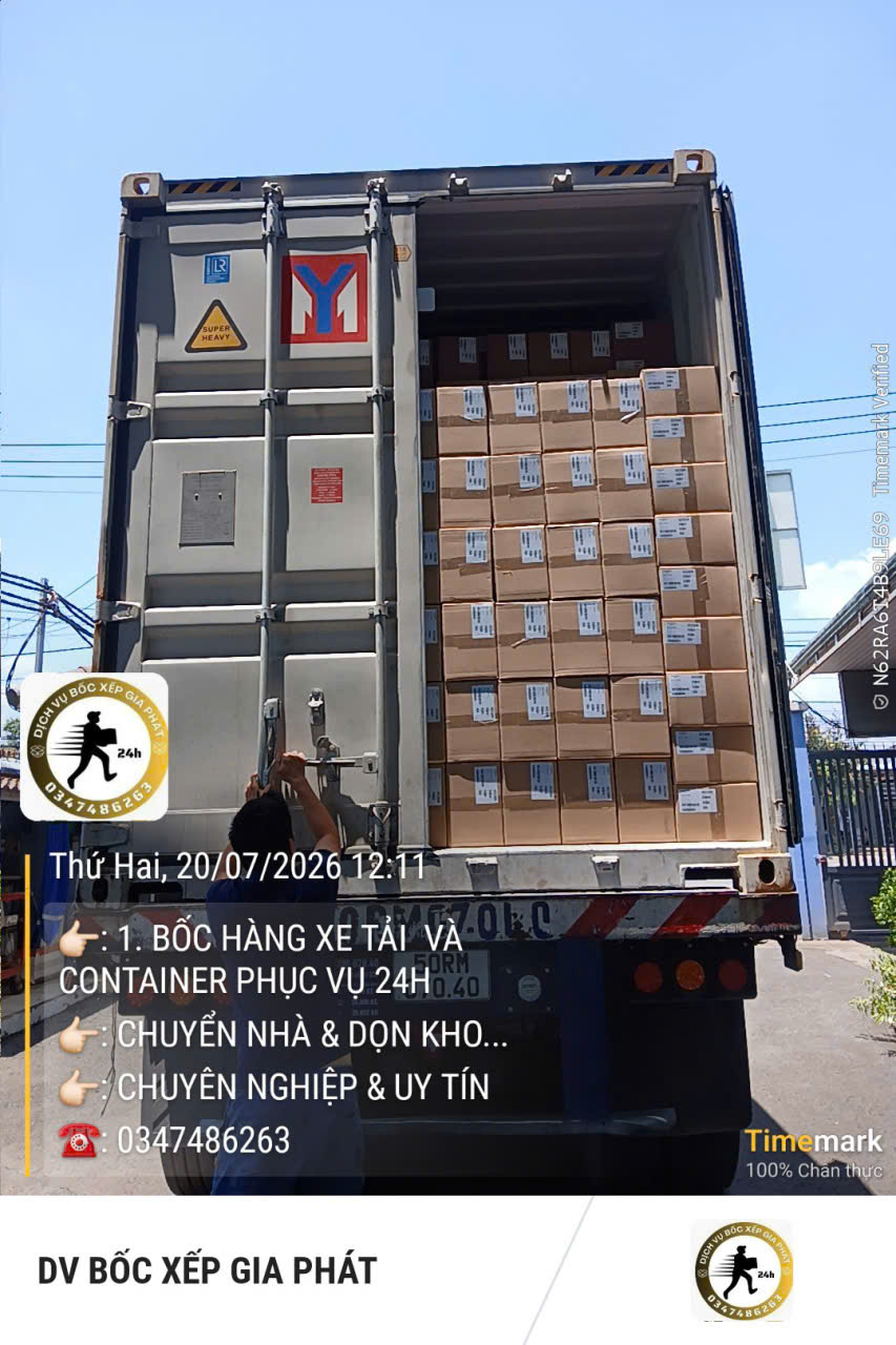 Bốc xếp hàng hóa TPHCM số lượng lớn, giá tốt