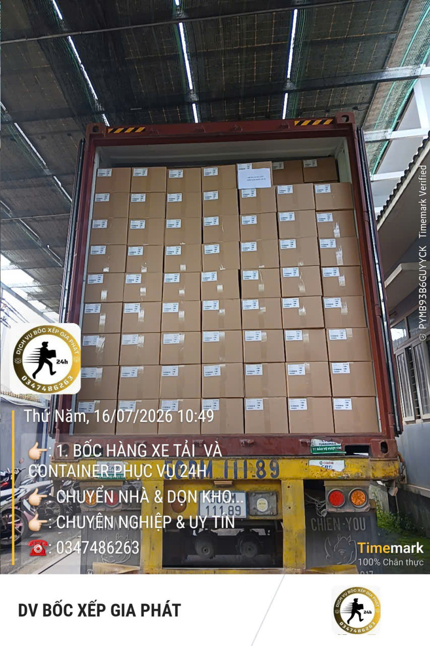 Bốc xếp hàng hóa TPHCM số lượng lớn, giá tốt