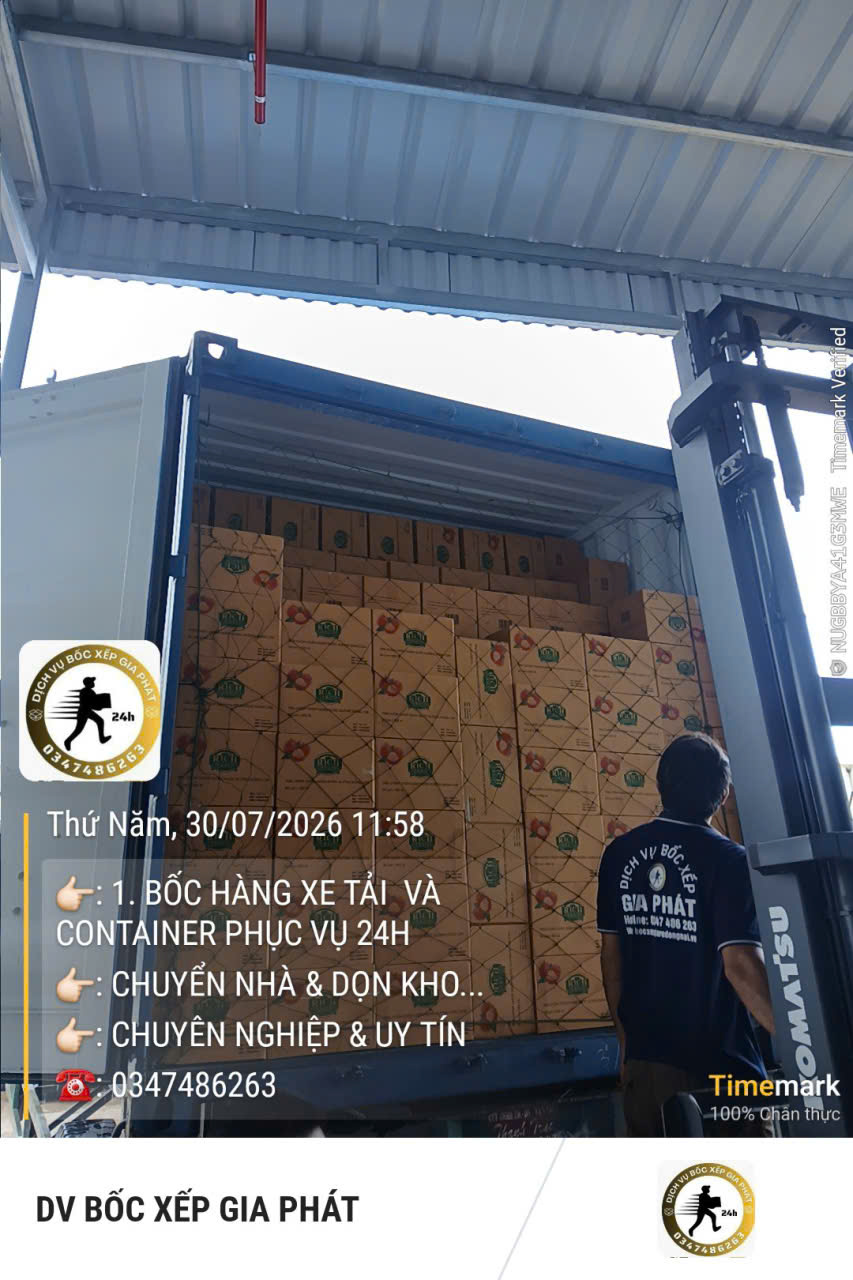 Bốc xếp hàng hóa TPHCM số lượng lớn, an toàn, đúng tiến độ