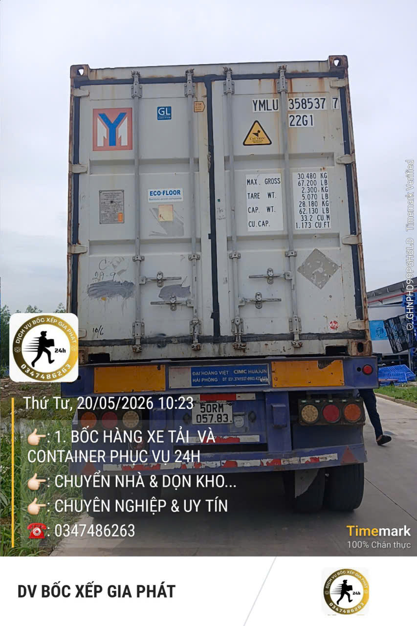 Dịch vụ bốc xếp hàng hóa nhanh chóng, an toàn