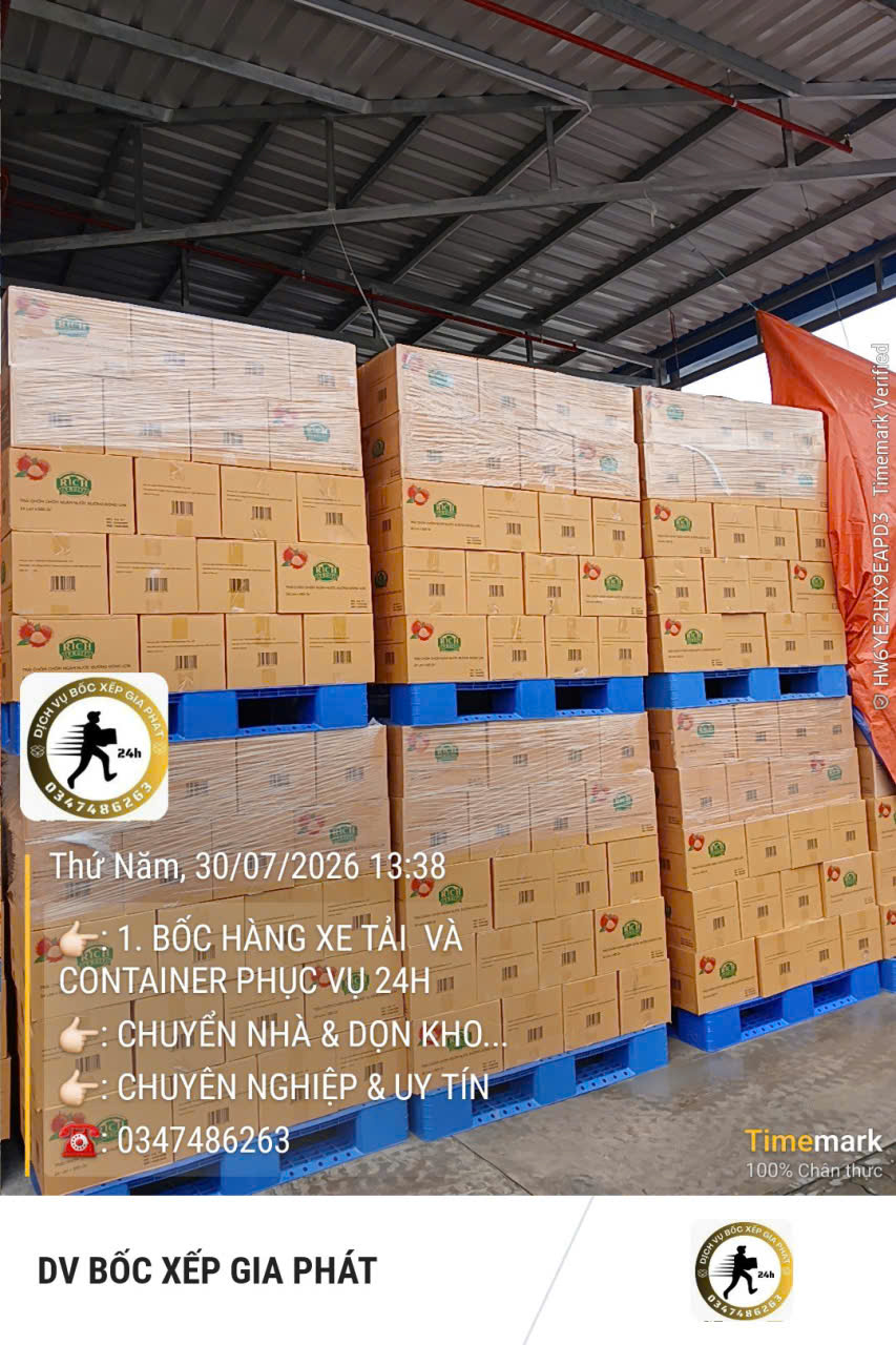Bốc xếp hàng hóa TPHCM số lượng lớn cho kho hang