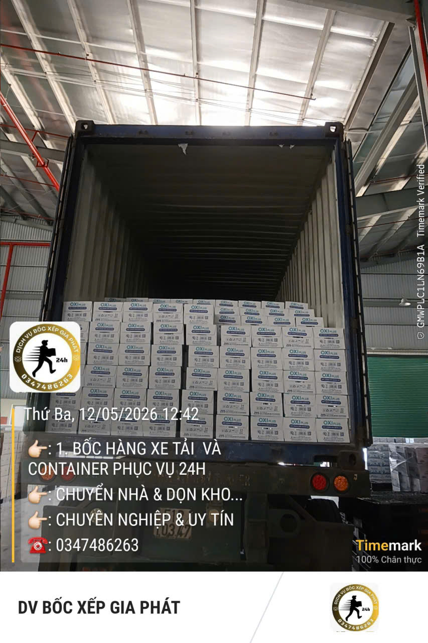 Dịch vụ bốc xếp số lượng lớn chuyên nghiệp tại TPHCM