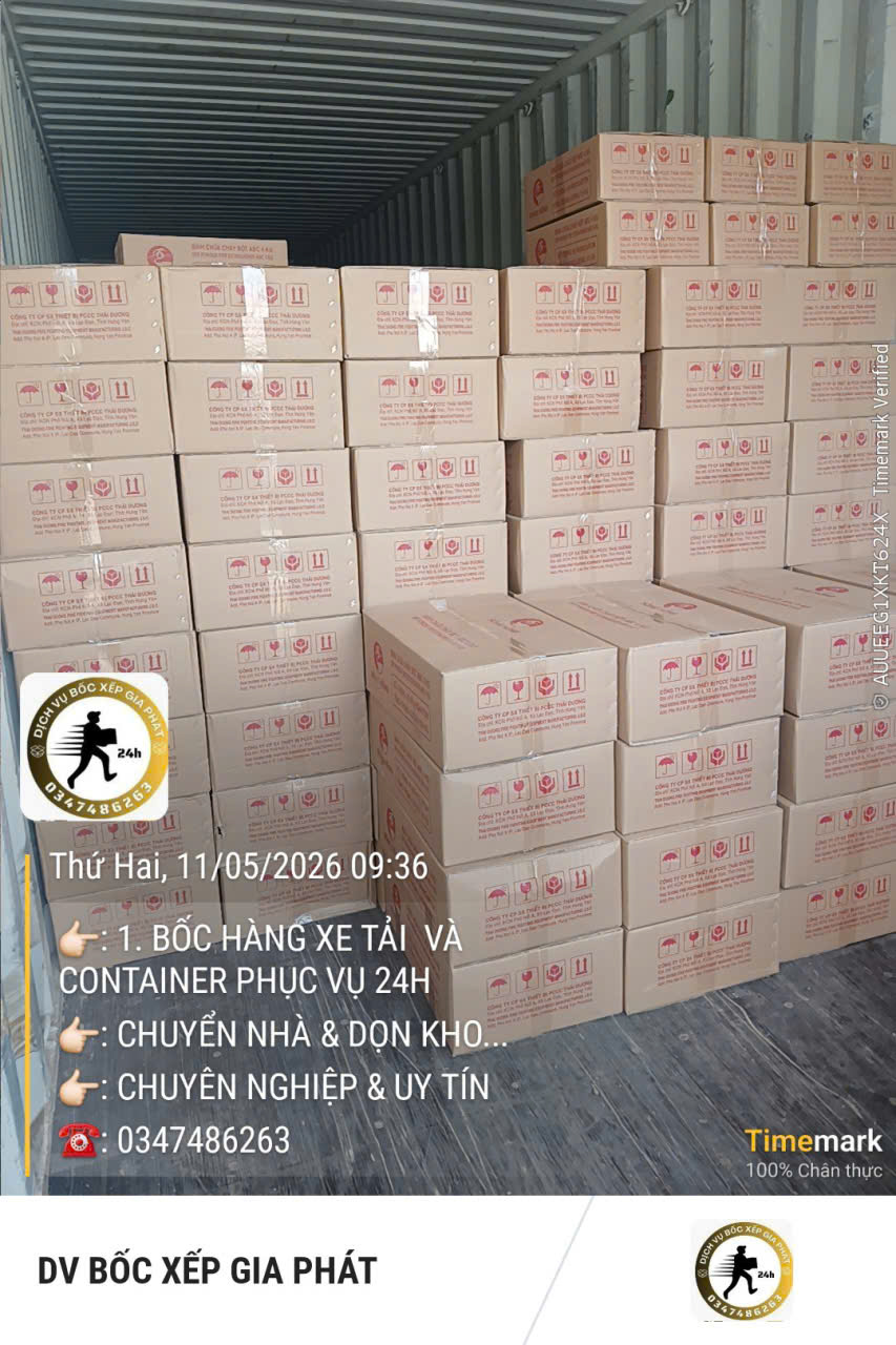 Dịch vụ bốc xếp số lượng lớn nhanh chóng, an toàn