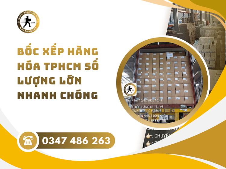 Lợi ích khi chọn dịch vụ bốc xếp hàng hóa TPHCM chuyên nghiệp