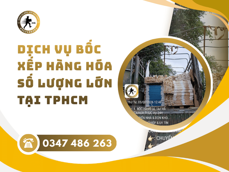 Dịch vụ bốc xếp hàng hóa số lượng lớn tại TPHCM
