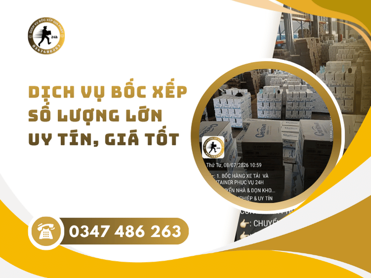 Dịch vụ bốc xếp số lượng lớn và vai trò đối với doanh nghiệp