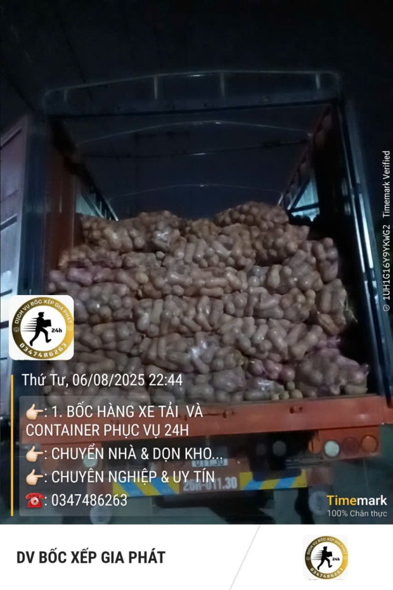 BỐC XẾP VẬN CHUYỂN BÌNH DƯƠNG 24H